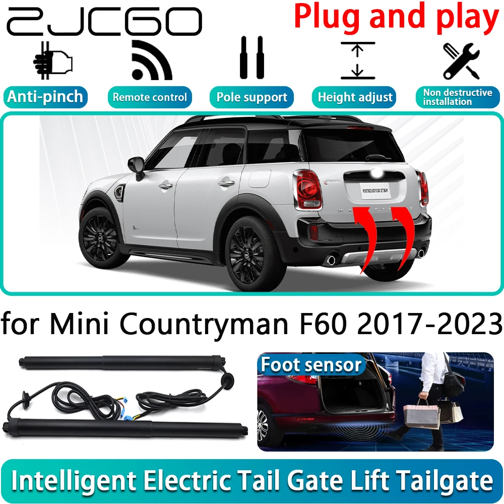 

ZJCGO for Mini Countryman F60 2017-2023 OEM Electric Powered Tailgate Power Liftgate Automatic Tailgate System With Foot Sensor