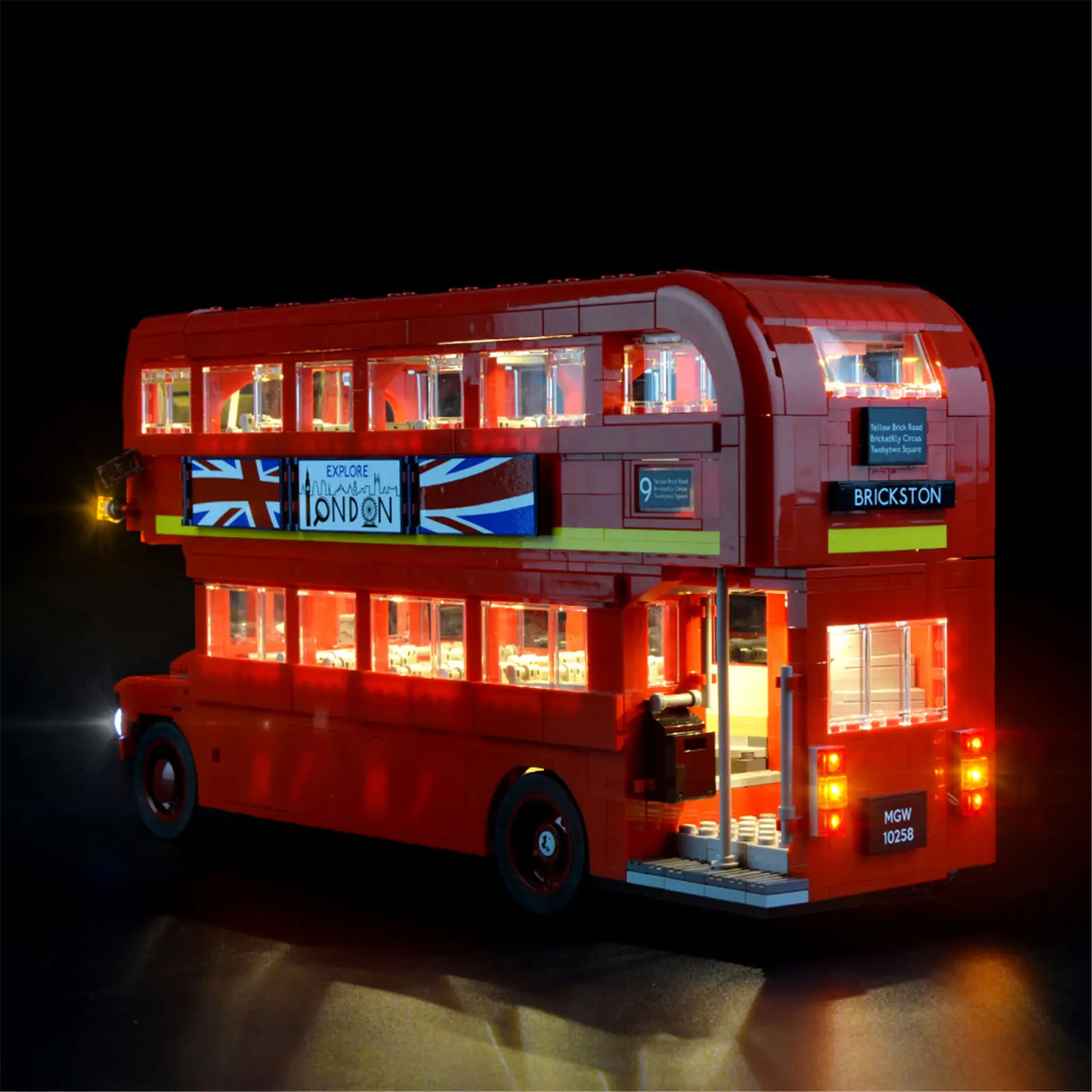 Luz LED HPROSPER de 5V (sin modelo) para LEGO London Bus 10258, ilumina tus bloques de construcción, luces decorativas con caja de batería