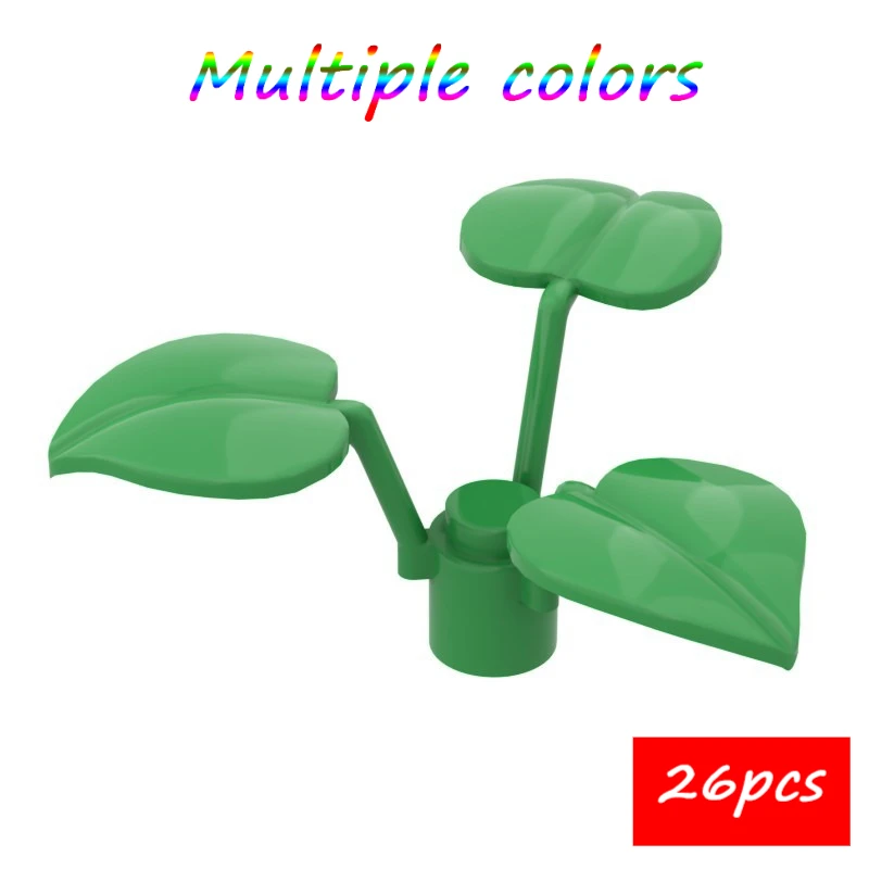 

MOC 26 шт. 6255 широкий клевер строительные блоки ферма ботанический сад персиковый лист цветок растение кирпичные частицы игрушки детские подарки