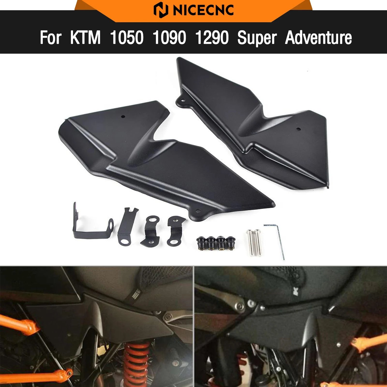 

For KTM 1290 Super Adventure 2015-2016 Radiator Side Cover Panel Guard Protector 1050 Adventure 2015-2016 1190 Adventure 2014-16