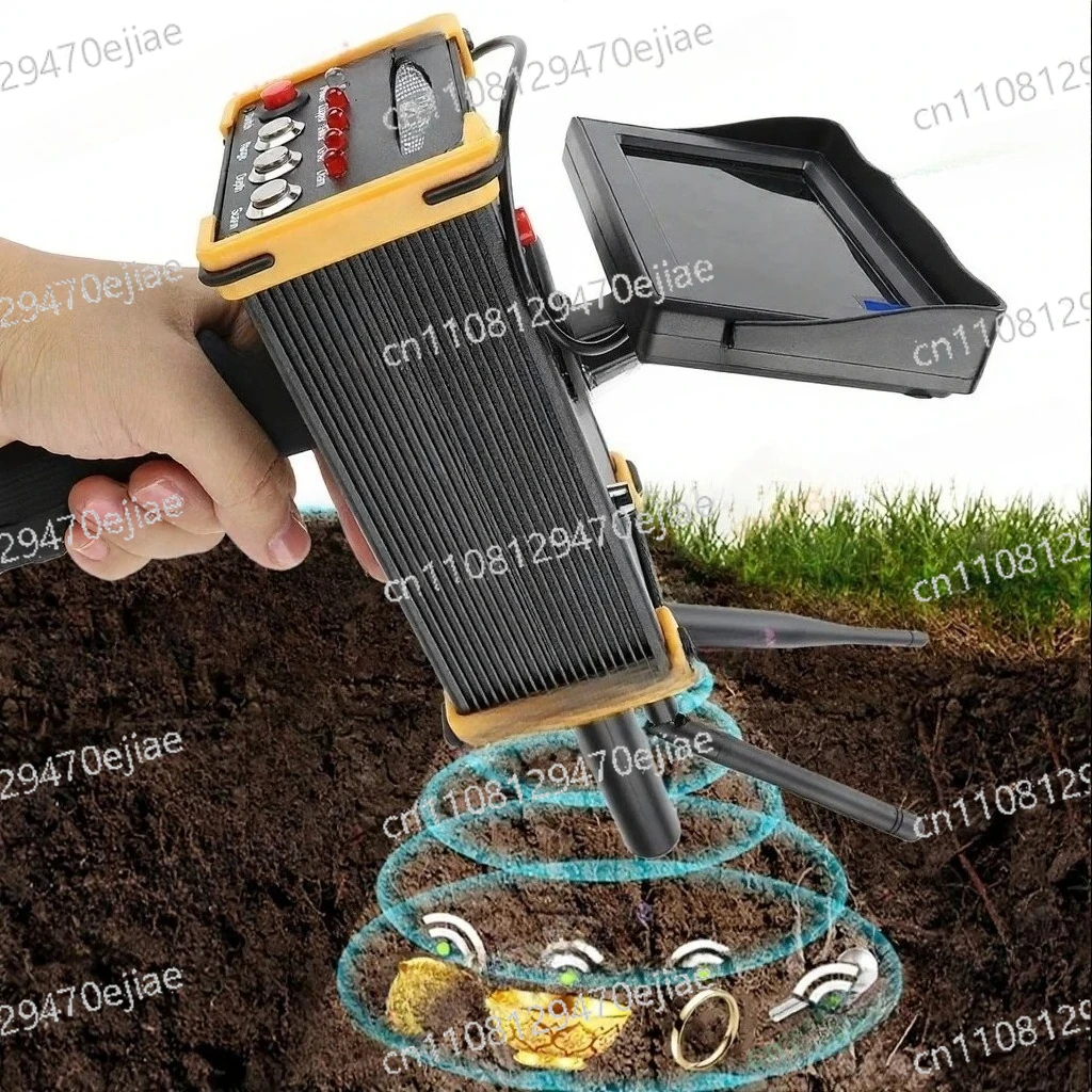 

Advanced Metal Detector for Gold/Silver/Copper: 15m Depth & 1000m Range with Screen