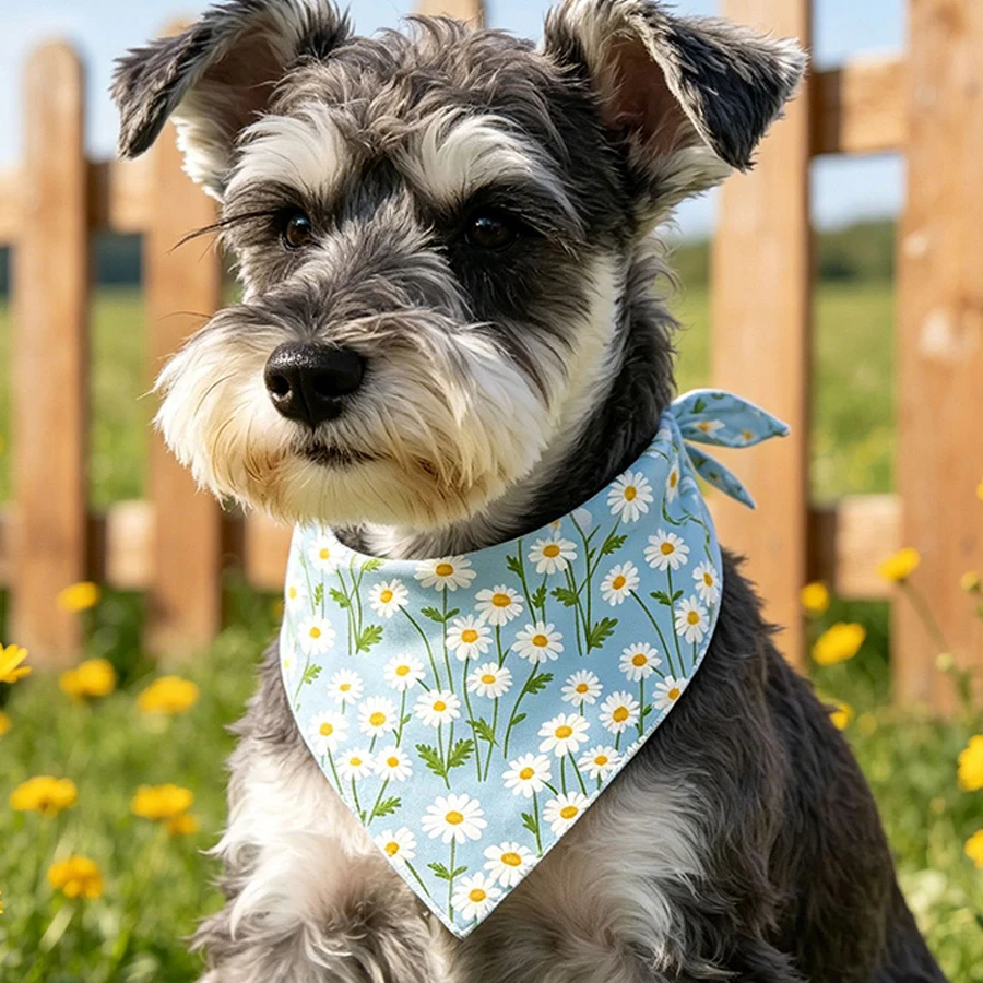 Pañuelo floral para perros y gatos – accesorio práctico de mascotas - imagen 2