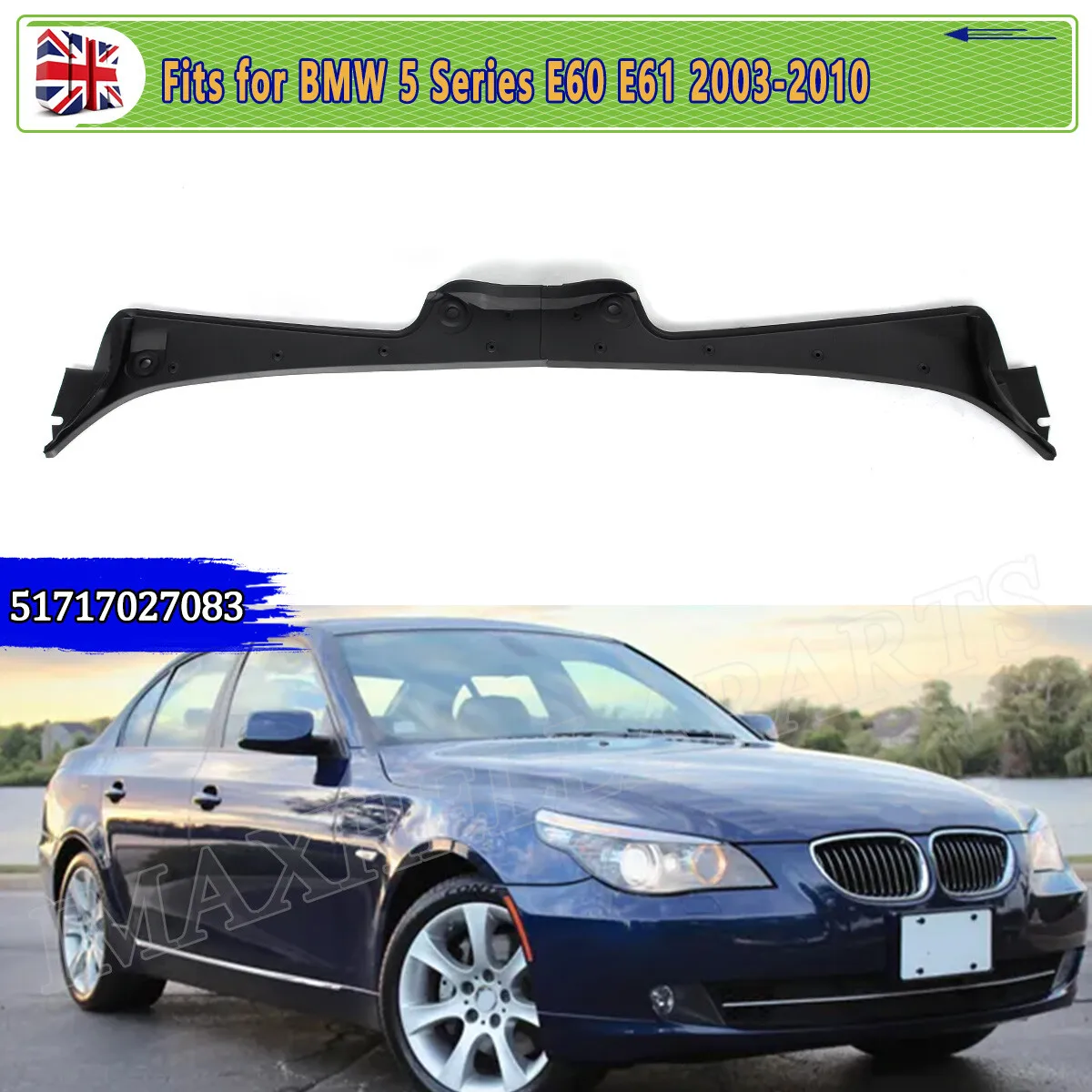 

Windshield Wiper Side Cowl Replace For Bmw E60 E61 5 Series 520d 530d 540i 550i 2003-2010 Front Cover Premium Stable Performance