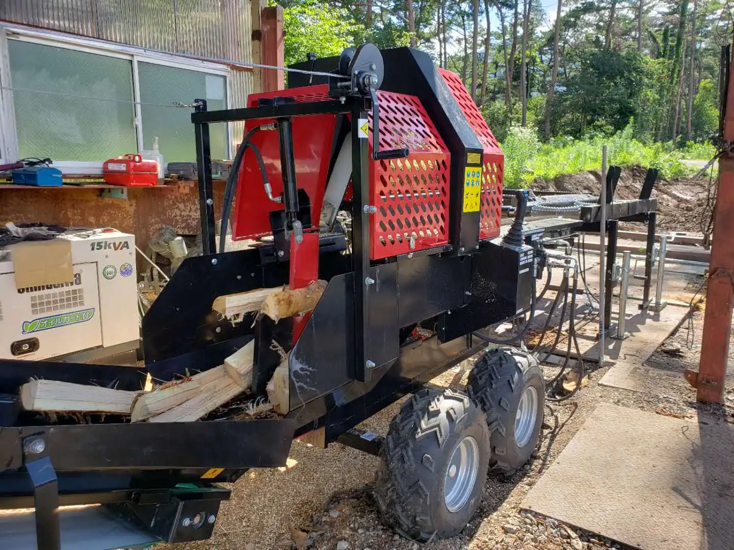YG High-Performance New Firewood Processor - Enhanced Power Log Splitter for Industrial Sites