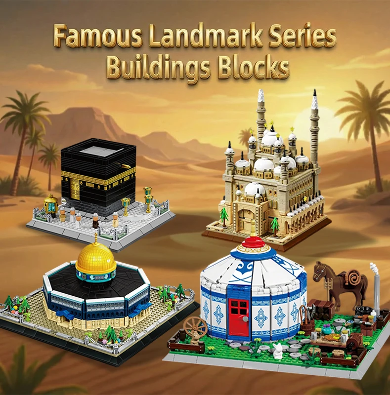 

World Famous Characteristics Ethnic Temple Architecture Building Blocks Assembly Model Kit Creative Educational Toy Adults Gift