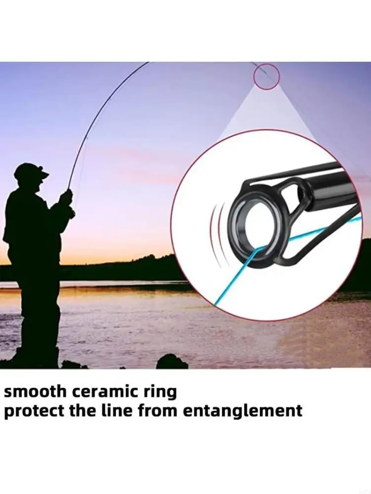 

8Pcs 8 Size 6mm 8mm Outer Diameter Replacement Fishing Rod Eye Replacements