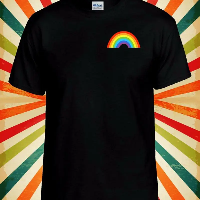 

Rainbow Pocket Gay Lasbian LGBT Cool Men Women Vest Tank Top Unisex T Shirt 2462