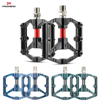 PROMEND MTB Bike Pedals Double DU Bearing MTB Aluminum Alloy Non-slip Bicycle Pedal Bicycle Pedal Bike Flat Pedals Bike Parts