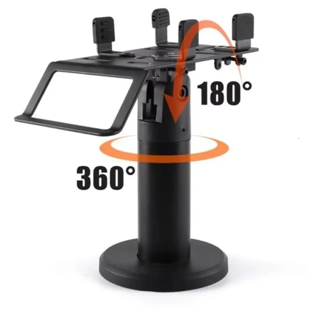 

Universal Credit Card Terminal Stand 360 Degree Rotation Screw-in POS Machine Holder Adhesive Installation Adjustable Claws