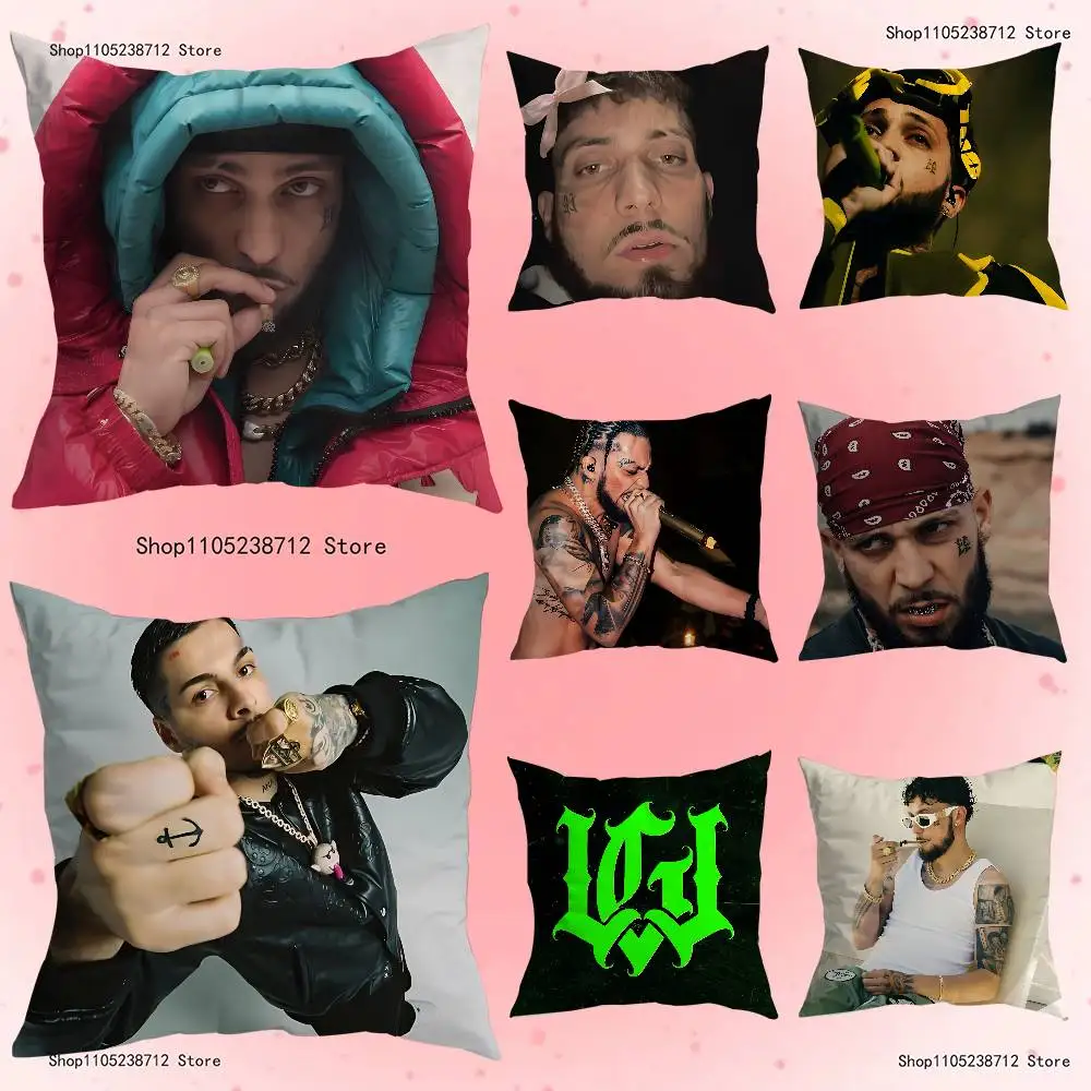 

J-JC Reyes Anime Pillow Case Anti-dustmite Pillowcase Invisible zipper silky short plush Sofa cushion cover