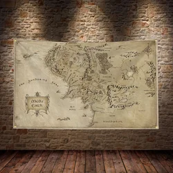 The Lord of the Rings Map Flag Bunting Fallout Decorative Flags and Banners Skateboard Pirate Party Home Garden Turkey Em Beer