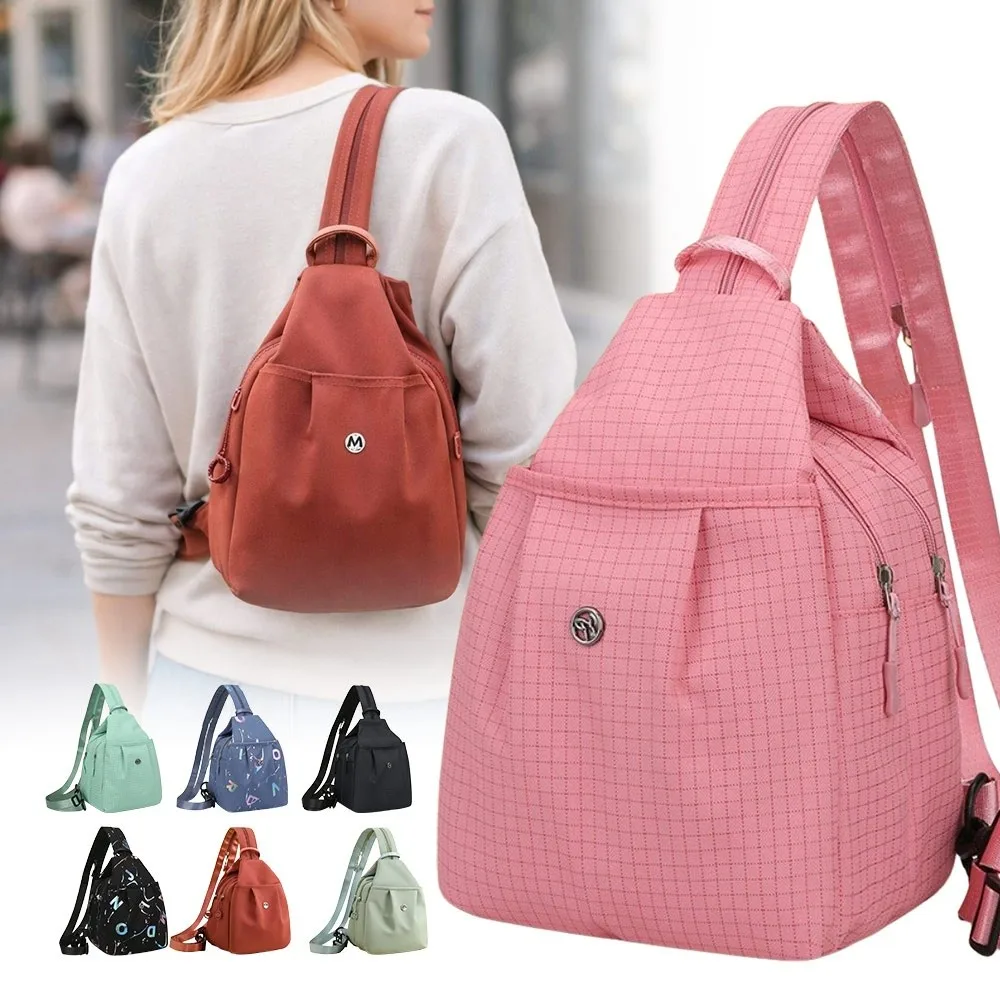 

New Oxford Fabric Backpack Large Capacity Multi Layer Travel Bag Waterproof Multi-purpose Chest Bags Unisex
