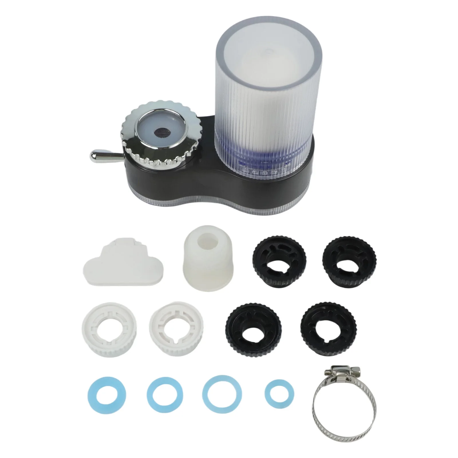 Kitchen Filter Efficient Purification 10.6x10x6cm Faucet Tap Purifier Diatomite Easy Maintenance Kitchen Filter