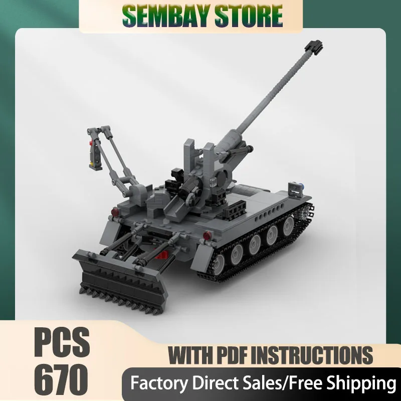 

Модель бронеавтомобиля Moc, строительные кирпичи, модульная модель M107 SPG Trank, технологические блоки, рождественские игрушки «сделай сам», строительный набор, подарки