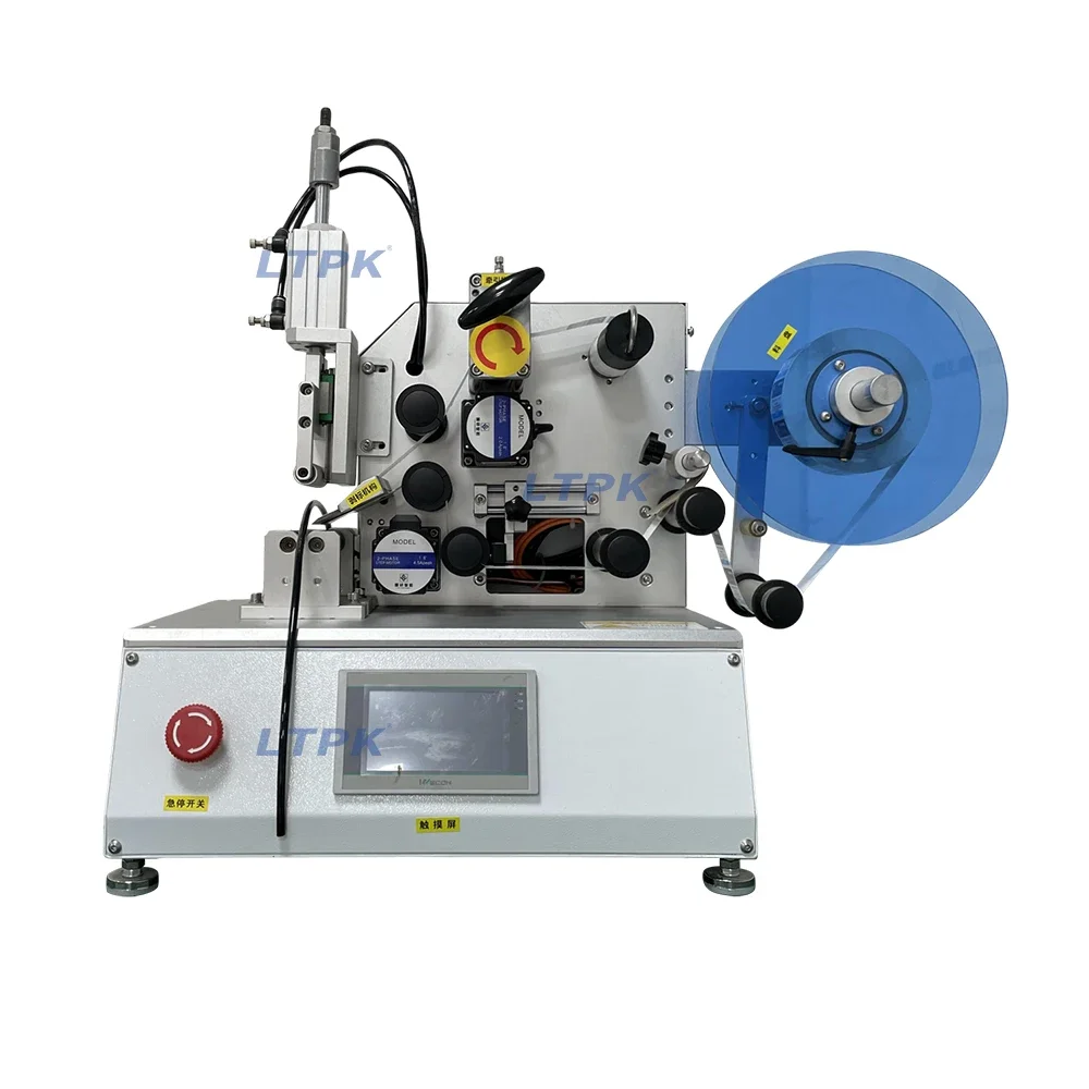 Semi-automatic Self-adhesive Labeling Machine Pipe Wire Harness Data DC Power Cord Wire Labeling Machine