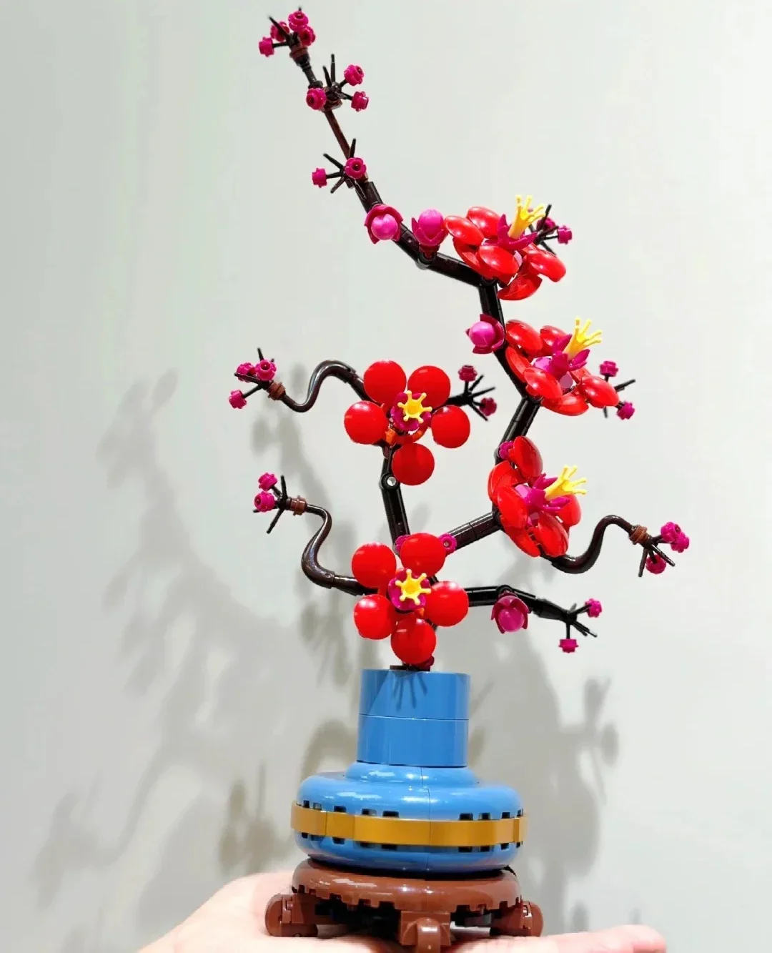 Pictogrammen Pruimenbloesem Bouwsets voor volwassenen Kunstbloem voor eettafel Middelpunt Woonkamer Home Decor DIY Craft Kits