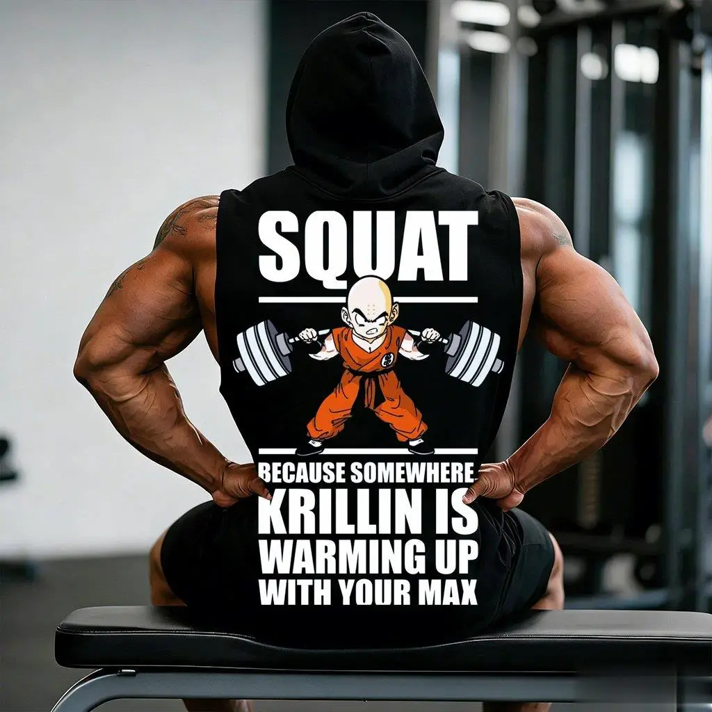 

Dragon Ball аниме Muscle Tank Top Мужской спортивный жилет без рукавов Рубашка для тренировок для приседаний Фитнес-поезд Хлопок Уличная одежда Летняя повседневная одежда 2026