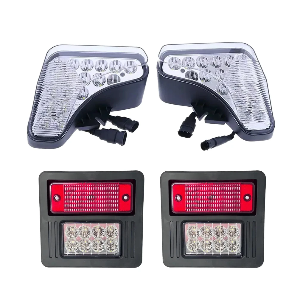 for Bobcat S450 S510 S530 S550 S570 S650 S740 S750 T450 T550 T630 T750 LED Head & Rear Light Kit 6670284 7251341 7251340