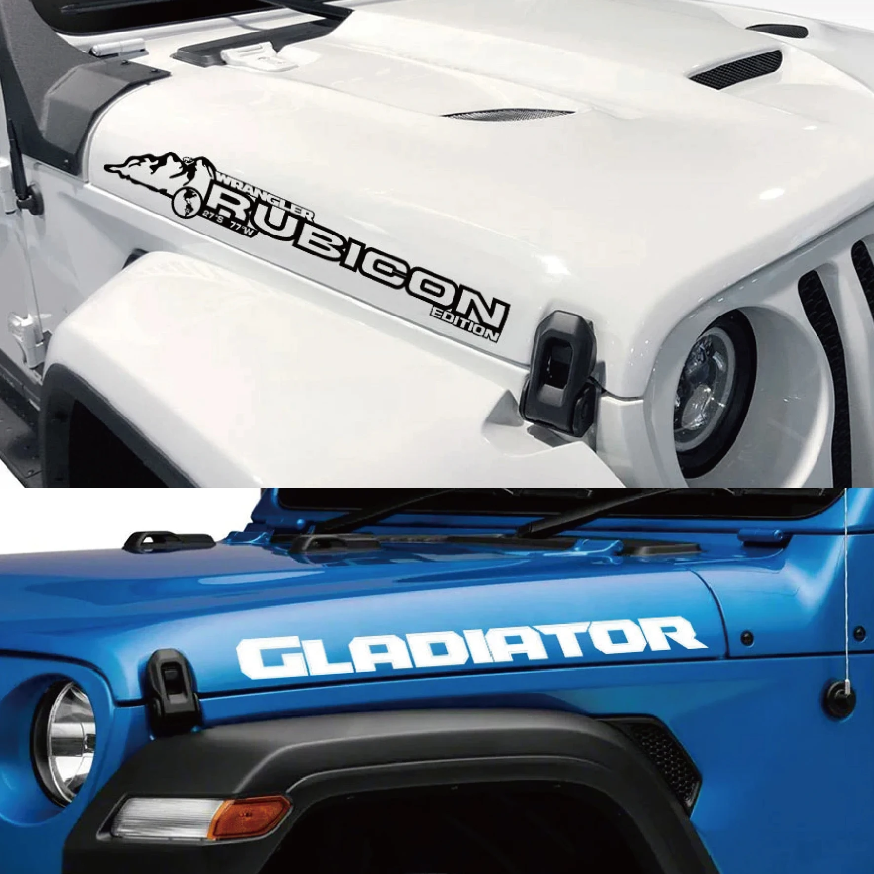 

2 шт. наклейки на боковое вентиляционное отверстие крыла для Jeep Wrangler JL Gladiator 2018 2021 флаг США Графические виниловые наклейки Декор Автомобильные аксессуары