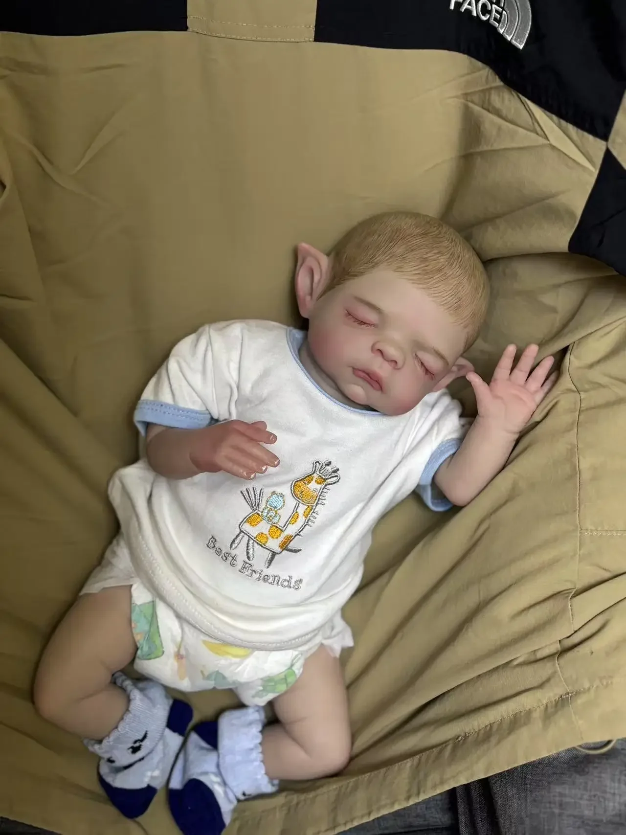 St.Store Customized Limited Supply 16inch Reborn Baby Pumpkin Pixie With Painted Hair Already Finished Doll Christmas Gift