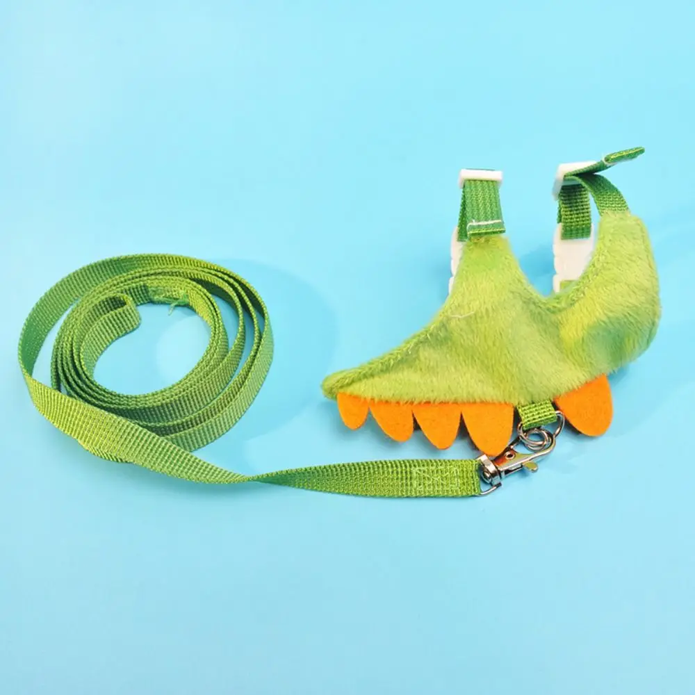 لينة الكرتون النمس سترة تسخير قابل للتعديل الفانيلا الهامستر حزام الصدر تصميم التنين مع جرس النمس الجر حبل التدريب