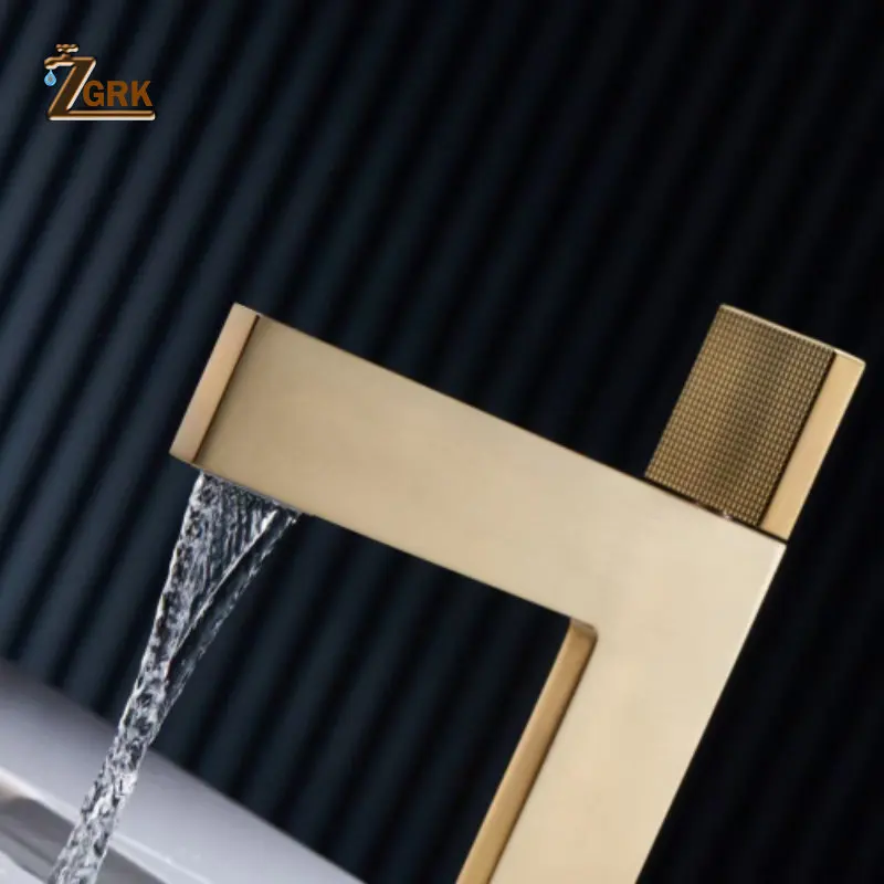 Basin Faucets Brass Bathroom Faucet Hot and Cold Water Sink Faucet Deck Mounted Toilet Gray Chrome Gold Mixer Water Tap