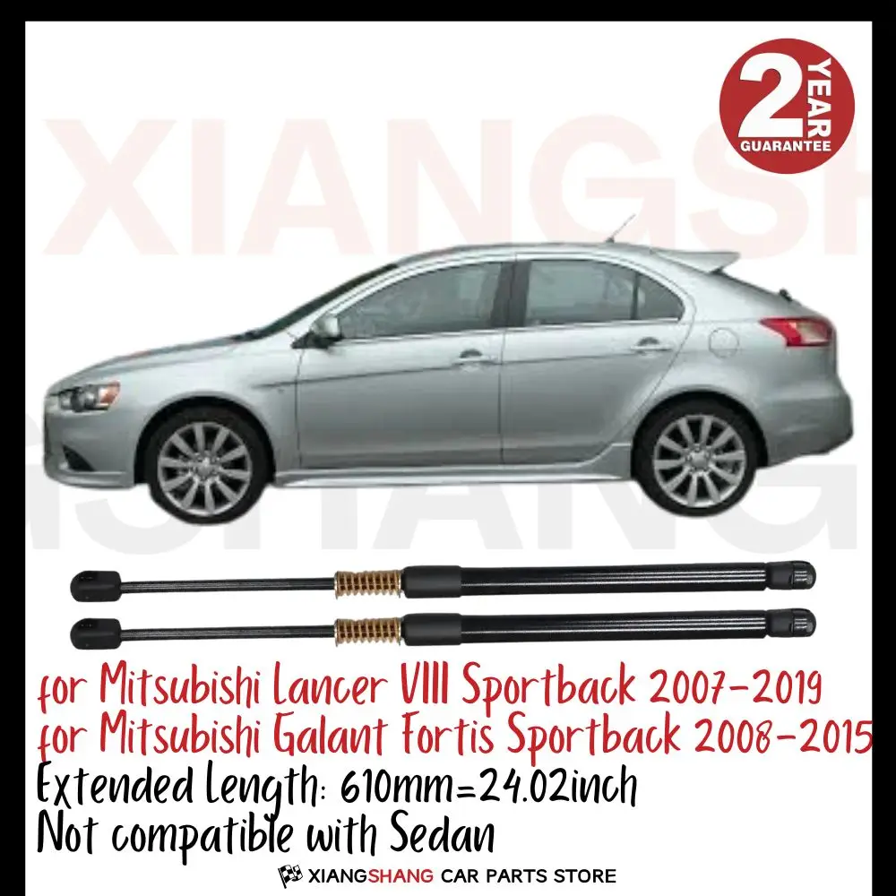 

2pcs Rear Tailgate Damper for for Mitsubishi Lancer VIII Sportback 2007-2019 WITH SPRING Trunk Boot Gas Charged Gas Struts