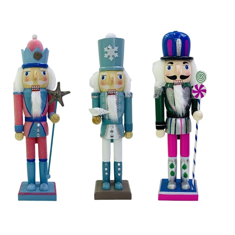 Artisanal Nutcrackers Soldier 38cm Traditional Christmas Decors for Garden