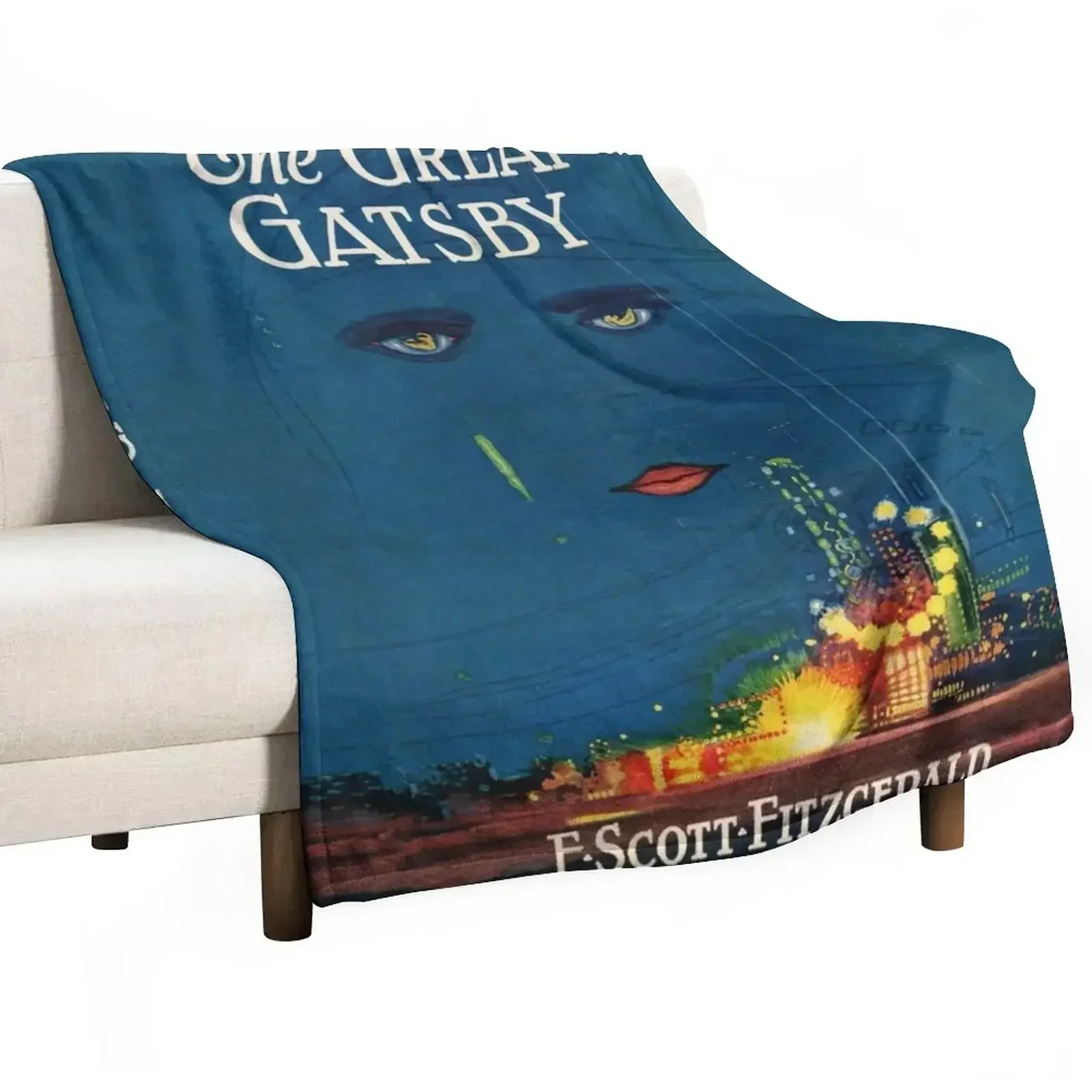 

The Great Gatsby | Vintage Book Cover Throw Blanket cosplay anime Decorative Sofas Flannel Nap Blankets