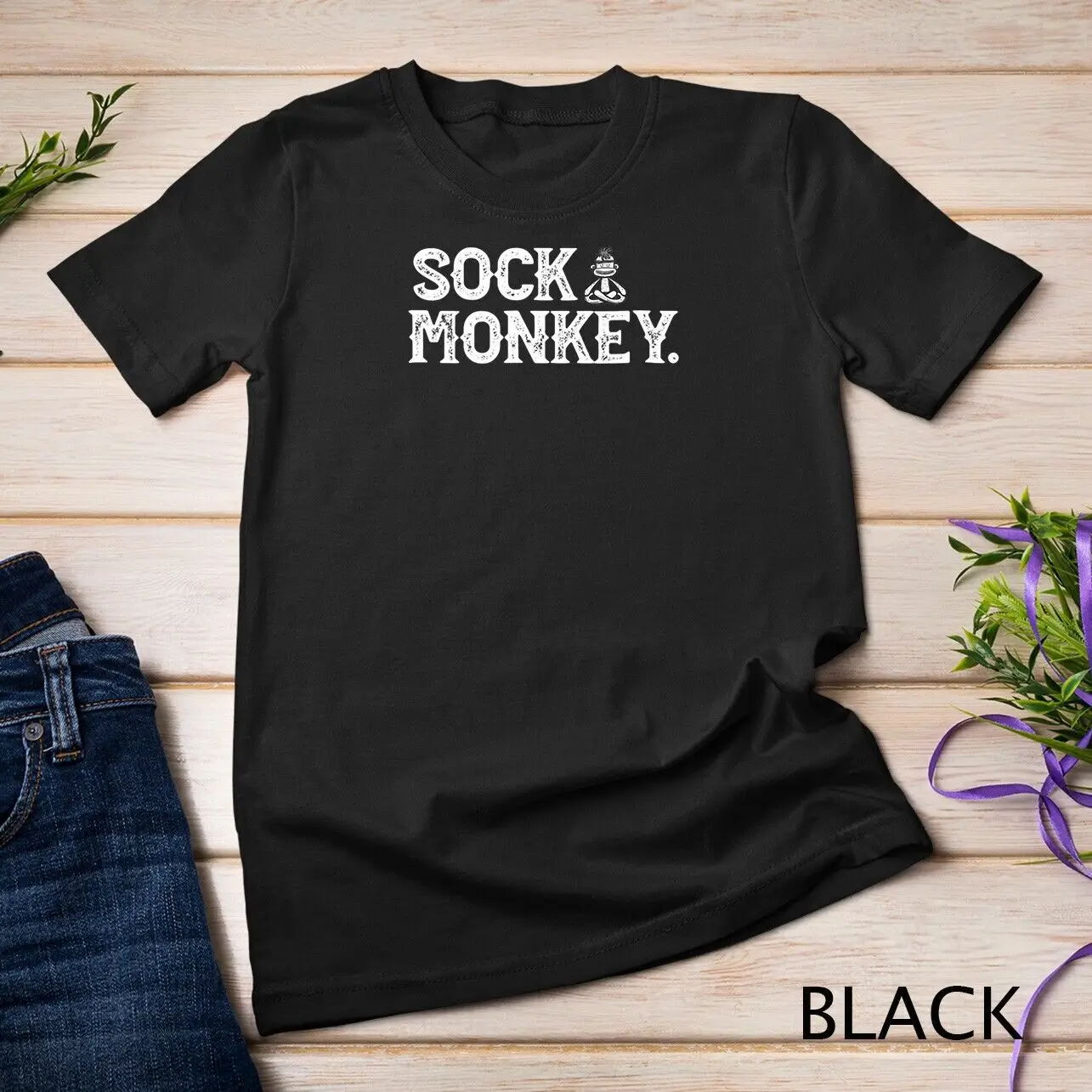 Monkey Lover - Sock Monkey Funny T-Shirt Unisex T-shirt