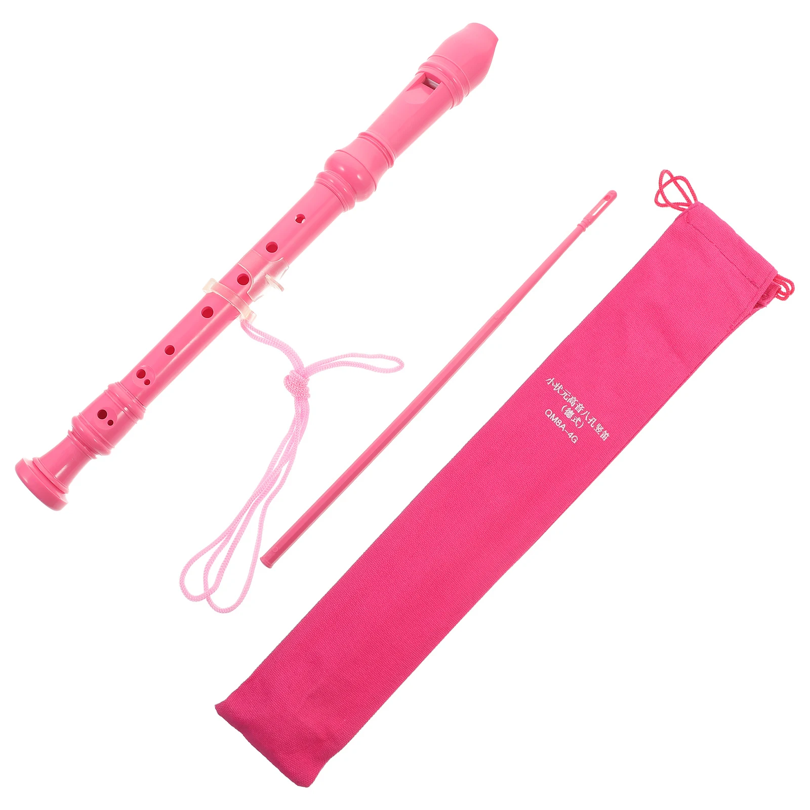 

Plastic Student Clarinet 8-Hole Kids Beginner Pink Flute C Key Musical Instrument Children Wind Piccolo Practice