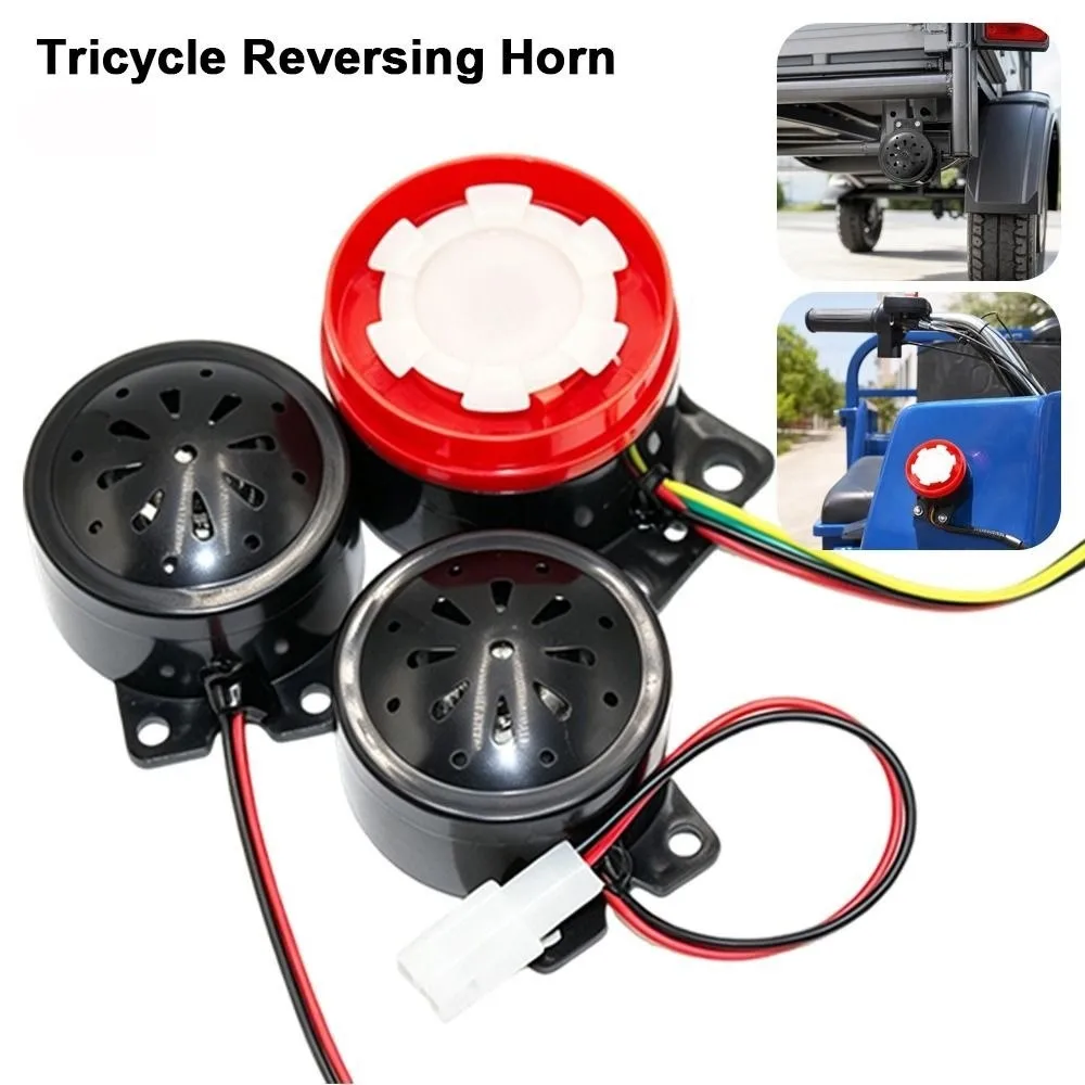 Universal Voice Warning Buzzer Reversing Steering 12v48v60v E-bike Motorcycle Electric Tricycle Accessories Electronic Horn