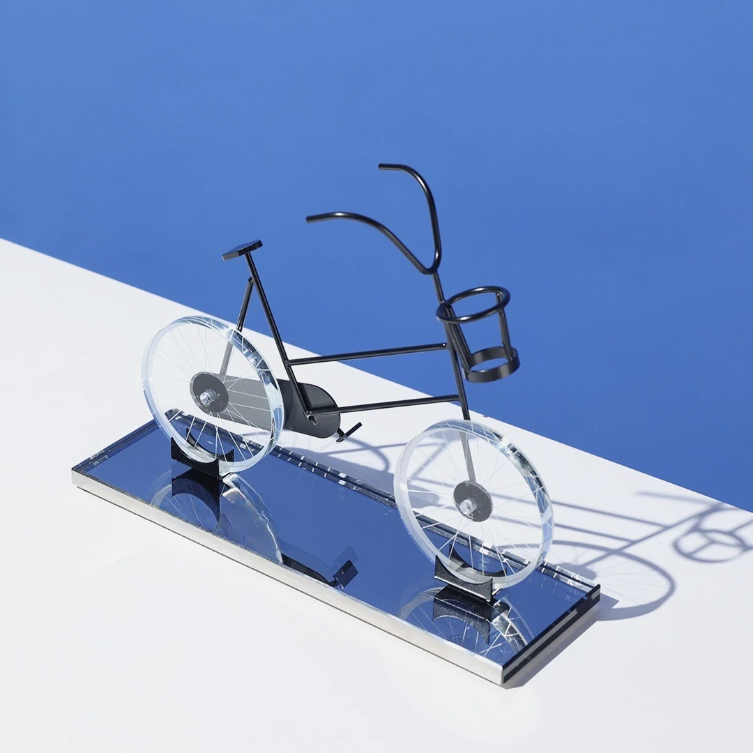 Simple light luxury bicycle ornaments, living room TV cabinet, porch cabinet soft decoration