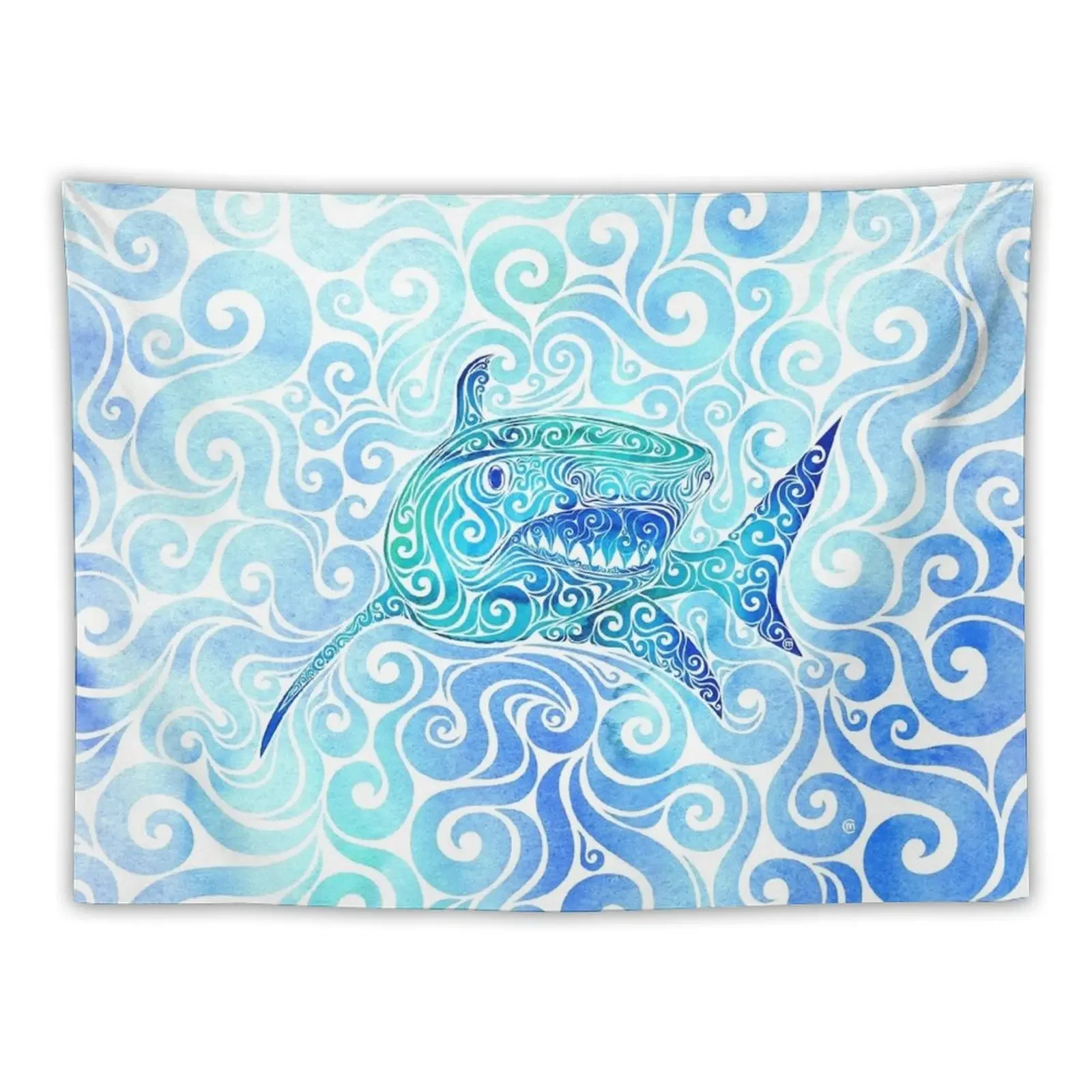 

Swirly Shark Tapestry Aesthetic Room Decor Aesthetic Decoration Japanese Room Decor Home Supplies Tapestry