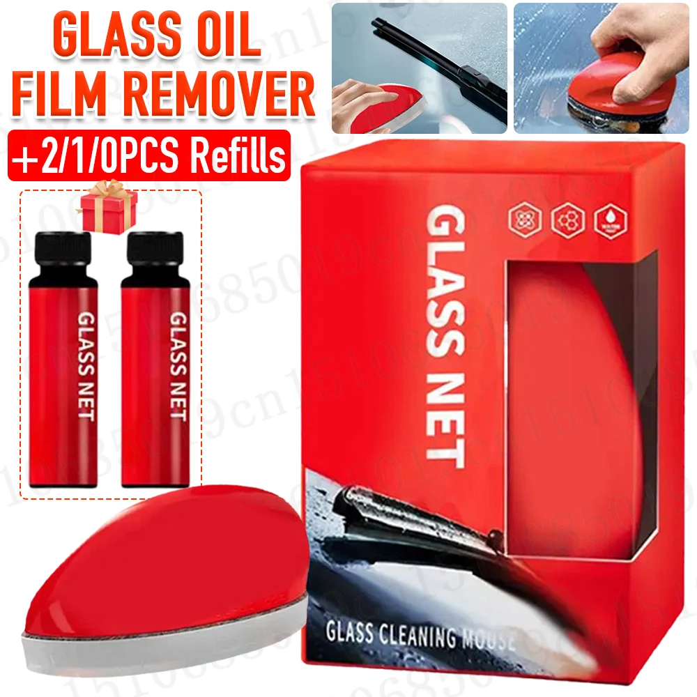 Car Glass Oil Film Remover Car Glass Polishing Compound Windshield Cleaner Car Glass Polishing Clear Window Auto Detailing