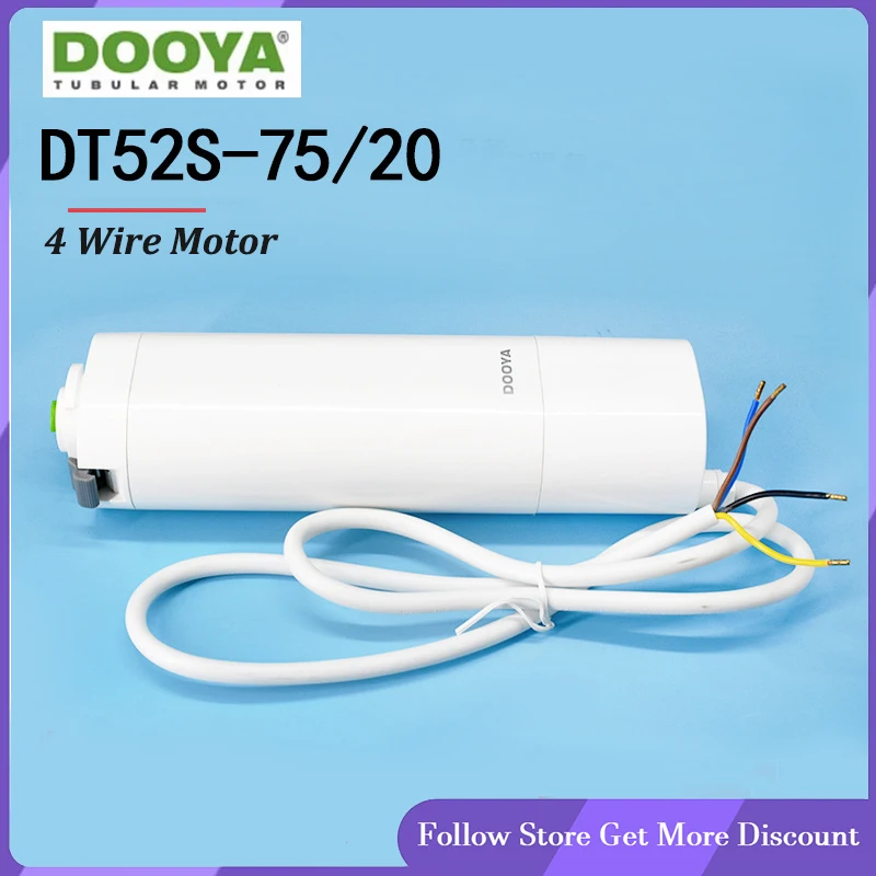 

Dooya DT52S 75W Electric Curtain Motor,Smart Home Motorized 4 Wire Strong Motor,Work with Fibaro Controllers and Fibaro Network