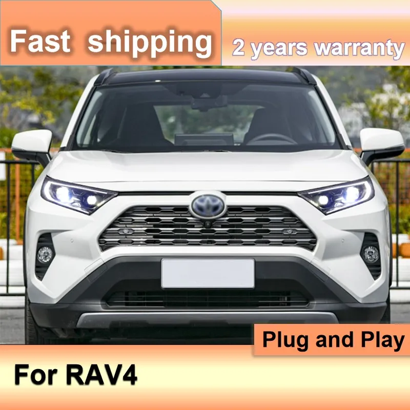 Car Accessories for Toyota RAV4 Headlight 2020-2022 RAV4 Head Light DRL Turn Signal High Beam Projector Lens