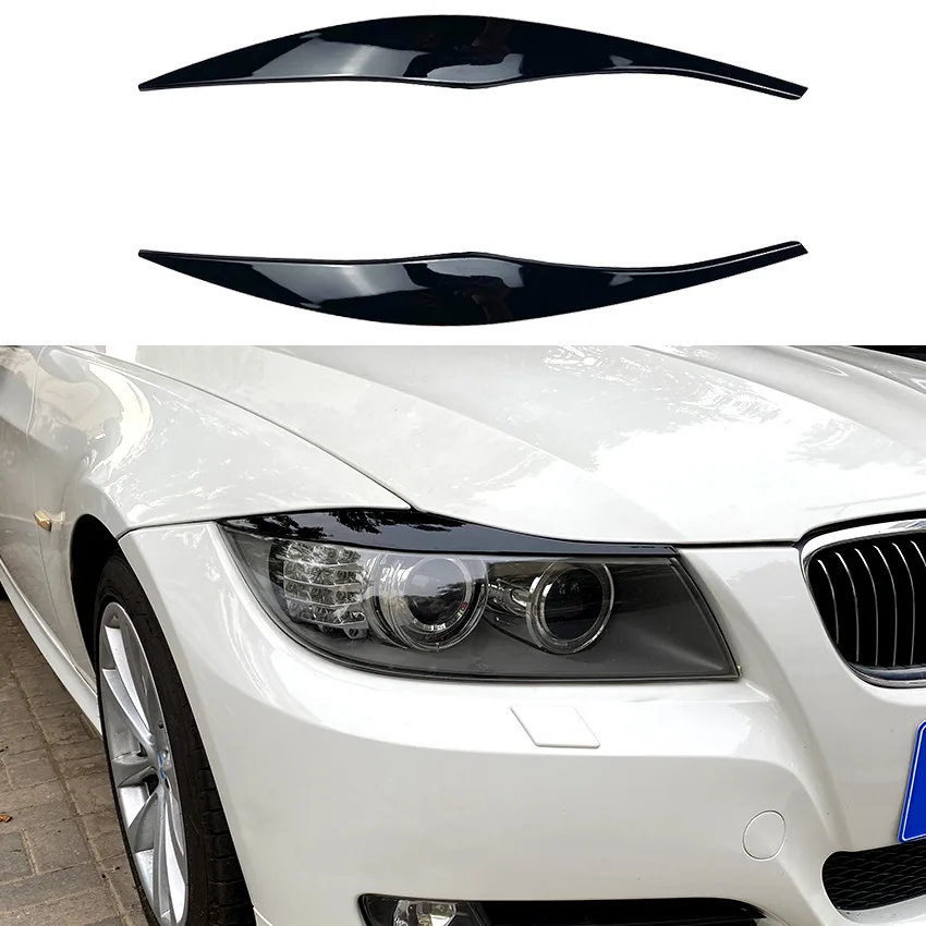 

Applicable to BMW 3 Series E90 E91 320i 330i 2005-2012 Headlight Light Eyebrow Car Sticker Exterior Modification