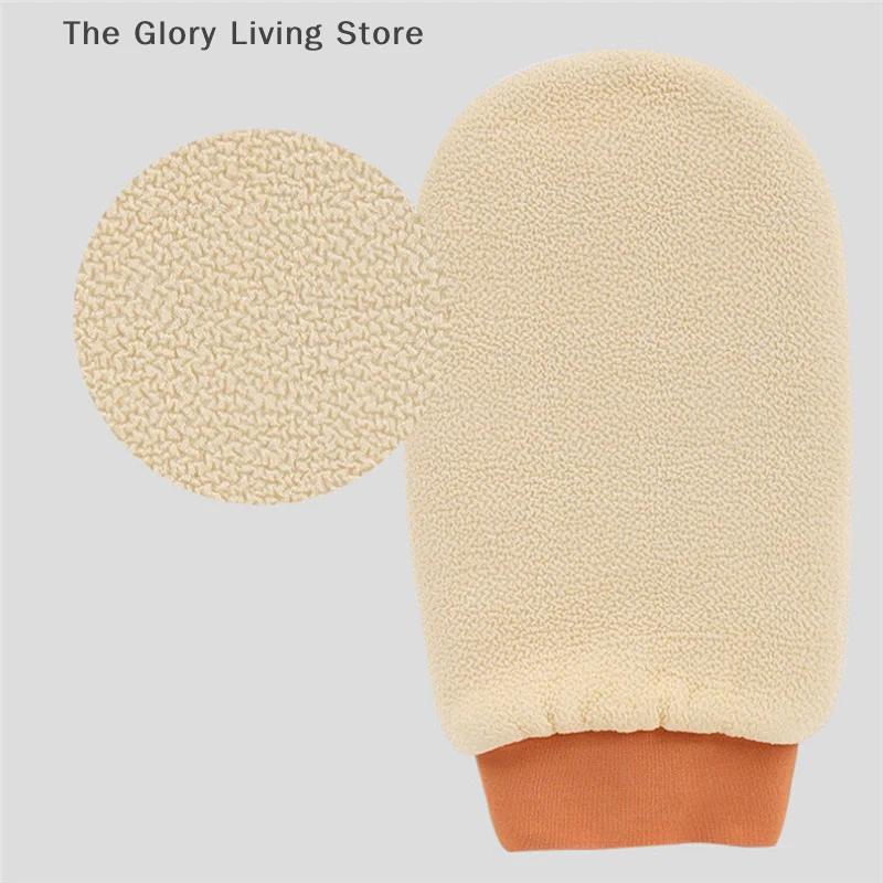 Shower Spa Exfoliator Two-sided Bath Glove Body Cleaning Scrub Dead Skin Removal