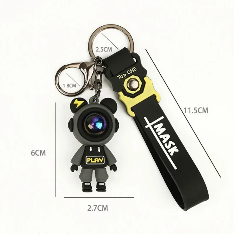 New Fashionable And Exquisite Bear Astronaut Keychain Cute Doll Pendant Bag Pendant For Couples Jewelry Accessories Gifts