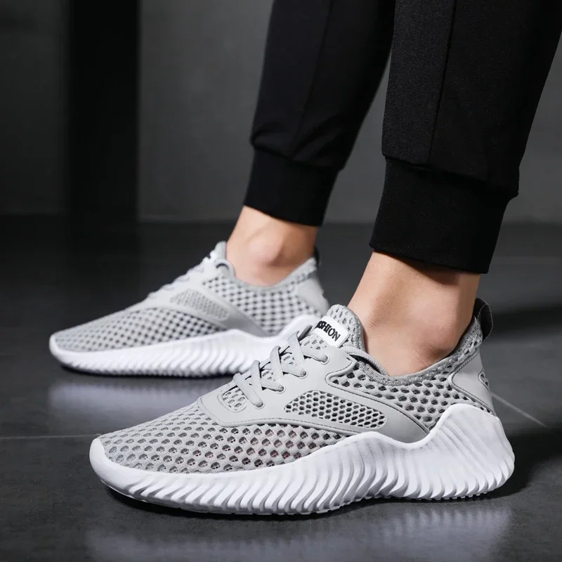 Summer New White Men Sneakers High Quality Shoes For Men Mesh Breathable Tenis Masculino Zapatillas Hombre