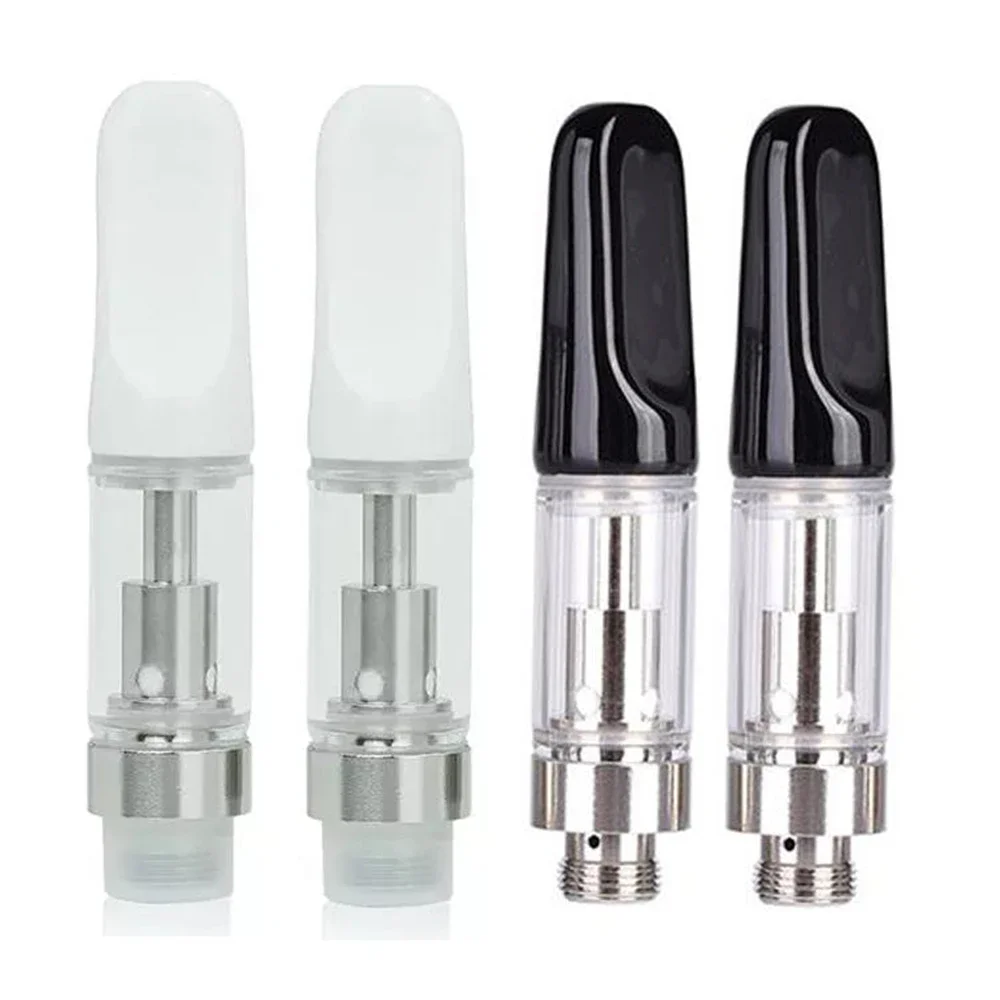 10pcs Empty 510 Cartridge Ceramic Coil 0.5ml 1.0ml Glass Th205 Th210 Bloom Thick Oil Atomizer