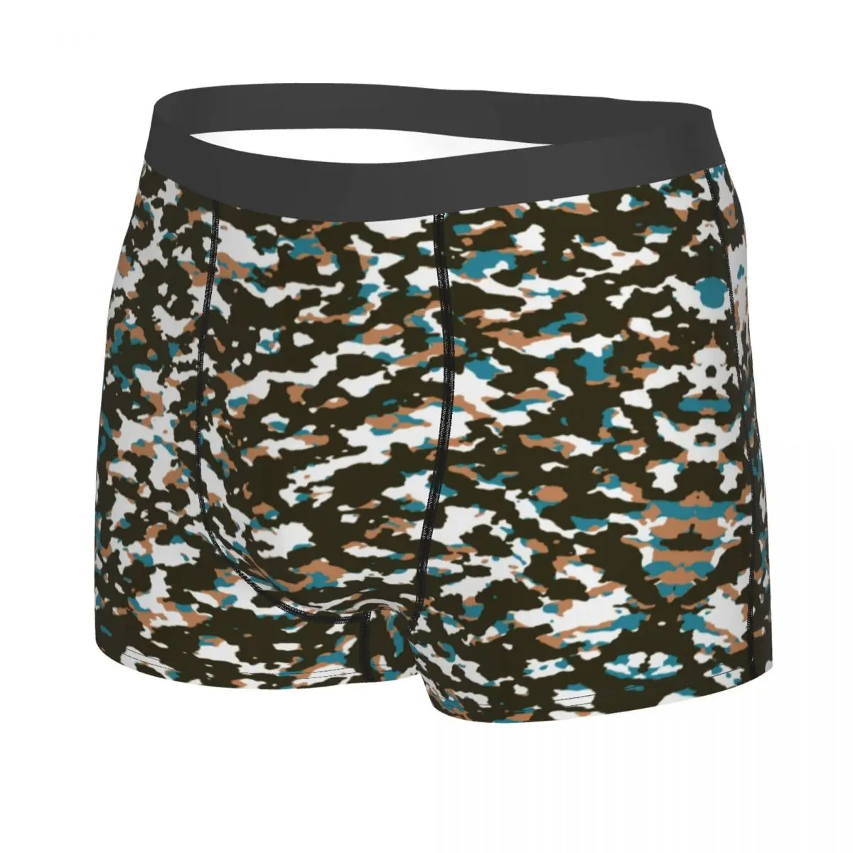 Custom Camo Camouflage Army Boxers Shorts Mens Arctic Tundra Briefs Underwear Funny Underpants