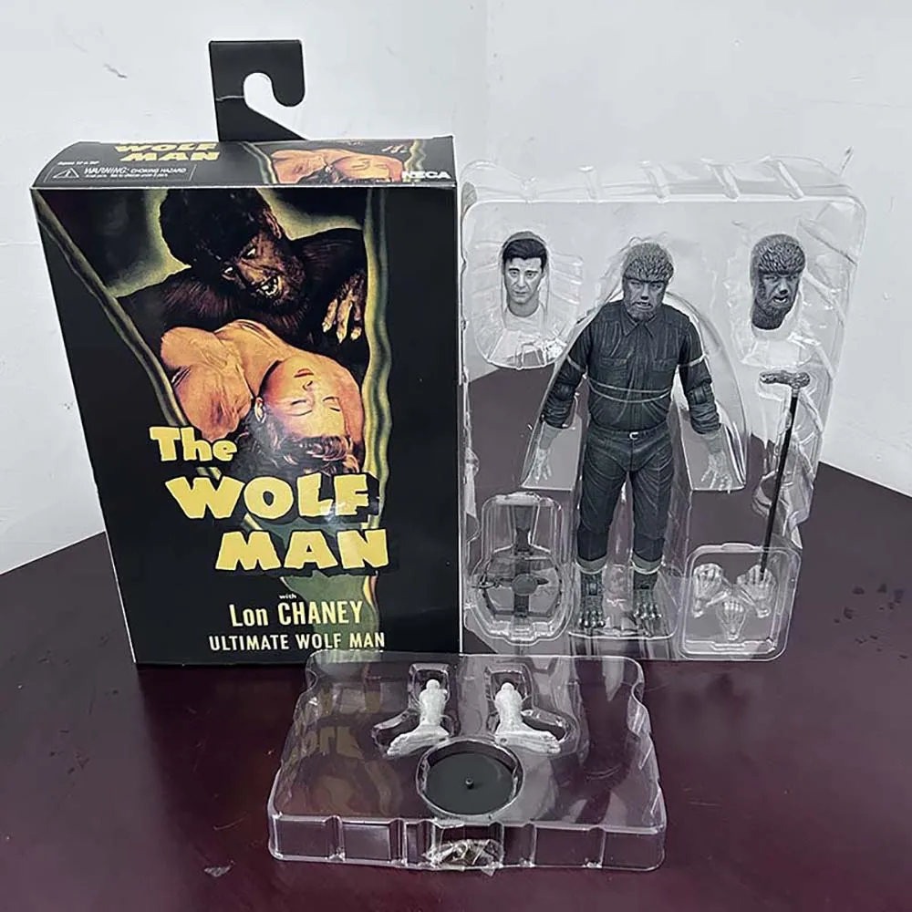 

NECA фигурка человека-волка американский черно-белый оборотень Lon Chaney Monsters фигурка модель игрушки подарки на день рождения