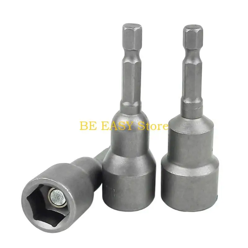 

E28F 1/4" Hexagonal Screwdriver Set Hexagon Nut Driver Drill Adapter For Woodworking
