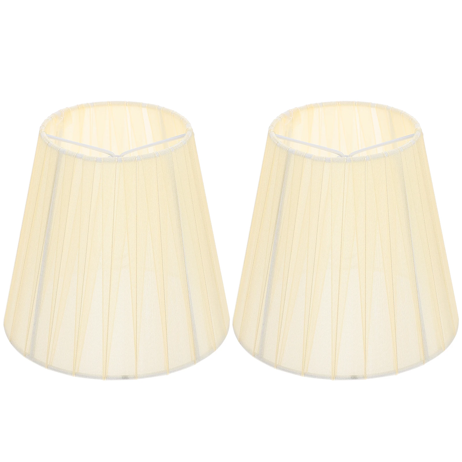 

2pcs Clip Bulb Lampshade Gauze Cloth Art Shade Round Living Room Bedroom Light Cover Warm Atmosphere Dust Protection