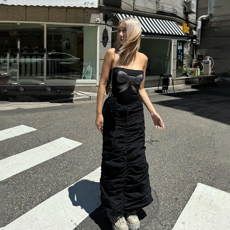 بدلة قفز نسائية صيفية جديدة لعام 2024 من American Street Hot Girl بدون حمالات ضيقة ومتعددة الاستخدامات للنساء