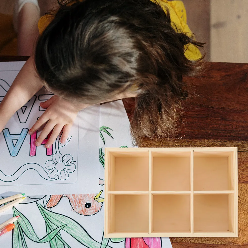 

Деревянный лоток для хранения маркеров с несколькими отделениями, подставка для ручек и карандашей, органайзер для стола, контейнер для офиса, школы, дома, канцелярских принадлежностей