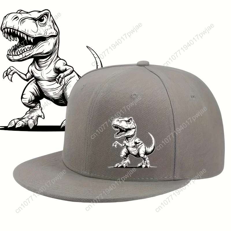 [Urban Duckbill Hat] Spring Summer 2D Flat Duckbill Hat | Urban Fashion Neutral Dinosaur Themed Design Daily Casual Street Hip-H