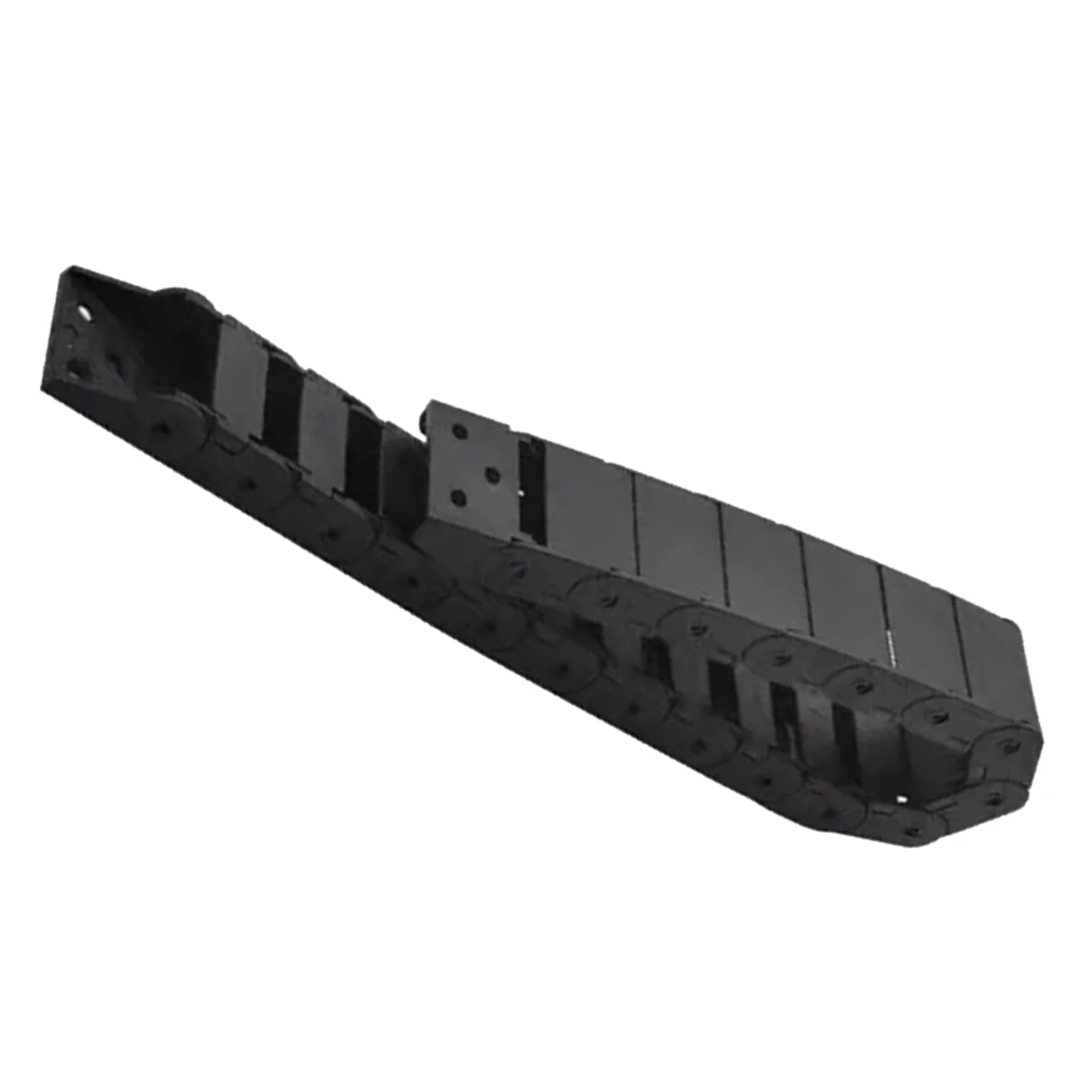 A002 Rantai Kabel 18X25Mm Rantai Tarik Transmisi Tali Tarik Plastik Semi Terbuka Tipe Jembatan untuk Mesin